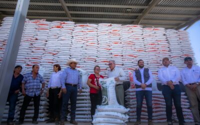Rocha Moya arranca la entrega de Fertilizantes para el Bienestar a productores sinaloenses