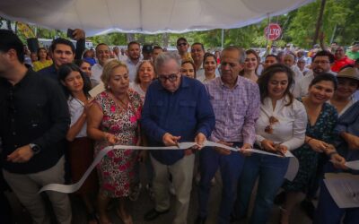 Inaugura Rocha Moya la rehabilitación del colector de drenaje sanitario en Los Mochis