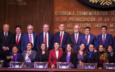 Acompaña Rocha a la presidenta Claudia Sheinbaum a la conmemoración del 108 Aniversario de la Constitución de México, en Querétaro