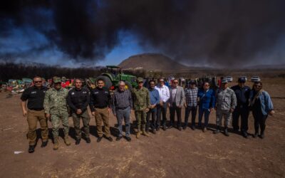 En presencia del Gobernador Rocha Moya, incineran estupefacientes y destruyen objetos del delito decomisados por FGR
