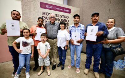 Certeza jurídica patrimonial para más de 25 mil familias en Sinaloa: Gobernador Rocha entrega otros 1,825 títulos de propiedad