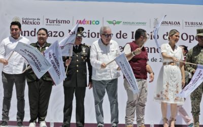 Gobernador Rocha encabeza Banderazo Nacional de Inicio de Operación Vacacional de Verano, desde Mazatlán