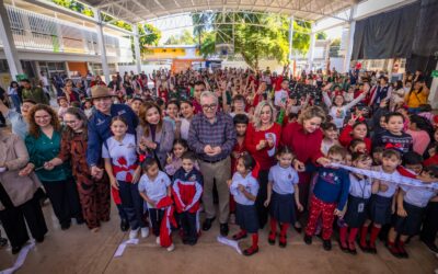 Los niños y las niñas de Sinaloa lo merecen todo, afirma Gobernador Rocha al inaugurar infraestructura en primaria de Culiacán