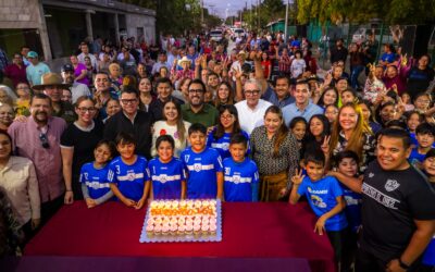 Compromete gobernador Rocha obras de vialidad, educativas y deportivas para vecinos de El Diez, en Culiacán