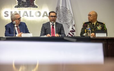 Gobernador Rocha tomó protesta al general Sinuhé Téllez López como nuevo secretario de Seguridad Pública