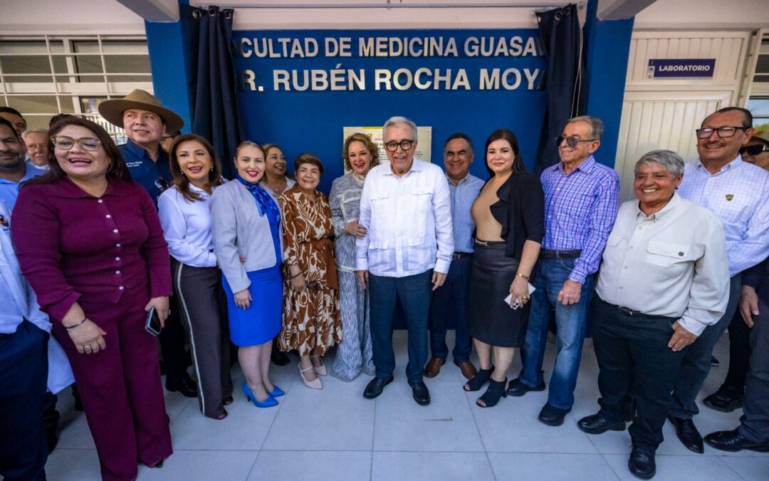 Inaugura el gobernador Rocha Moya la Facultad de Medicina de la UAS en Guasave