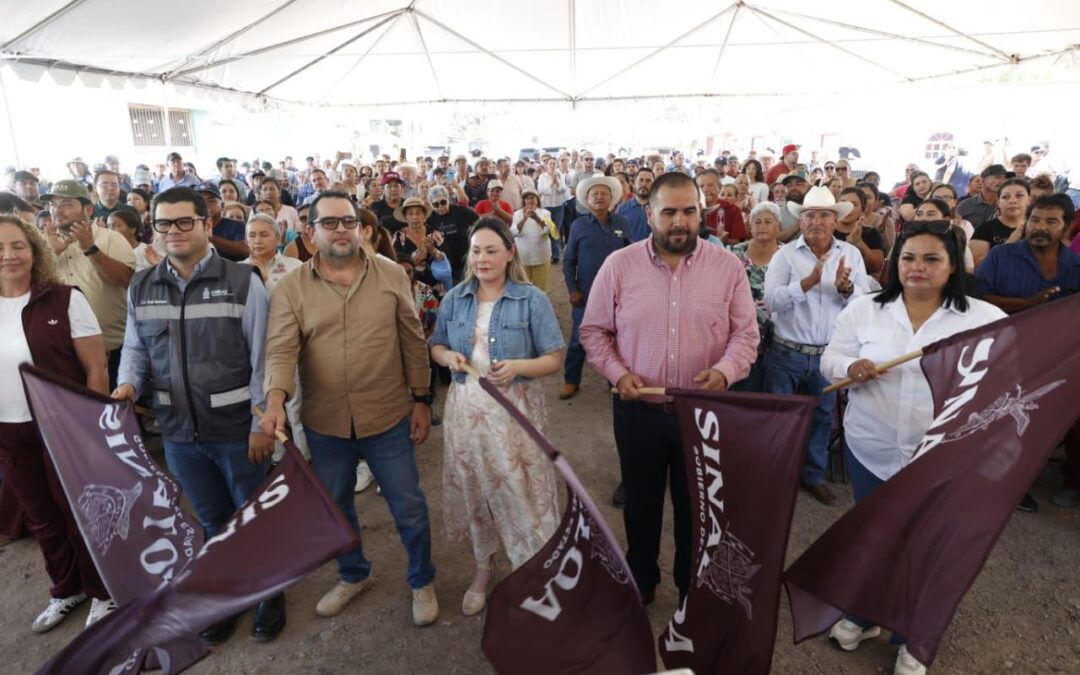 Gobernadora Yeraldine inaugura e inicia obras en San Ignacio