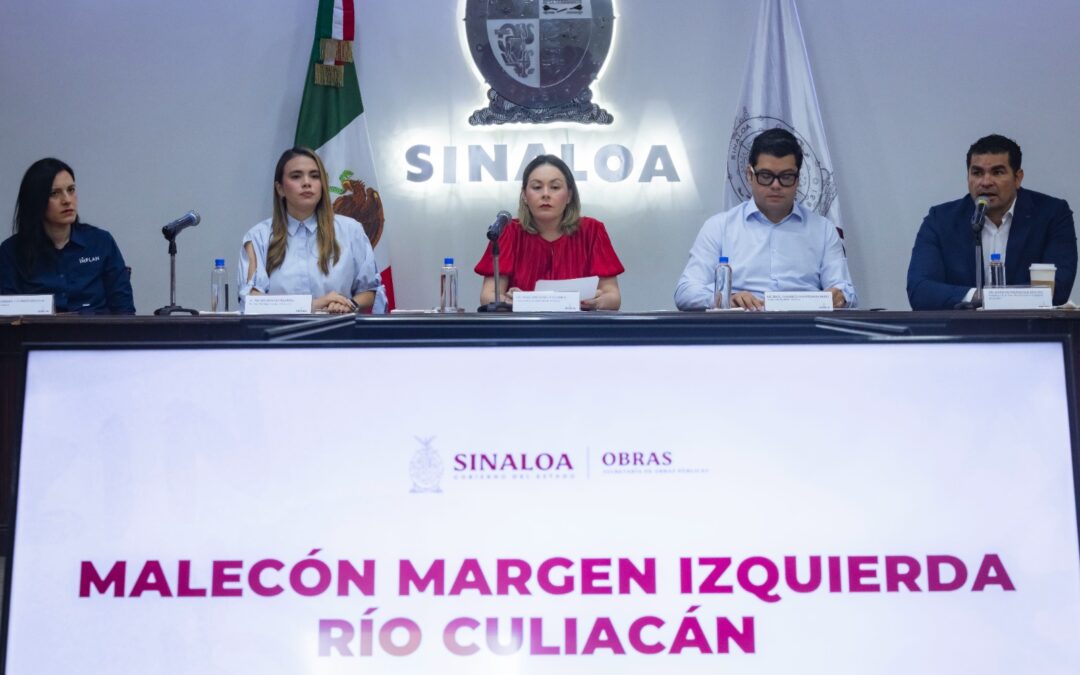 Ampliación del proyecto del malecón del río Culiacán mejorará la movilidad urbana: Gobernadora Yeraldine Bonilla