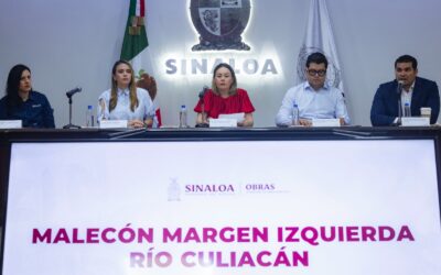 Ampliación del proyecto del malecón del río Culiacán mejorará la movilidad urbana: Gobernadora Yeraldine Bonilla
