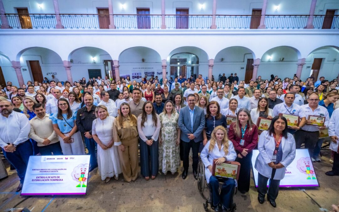 Entrega gobernadora Yeraldine kits de estimulación temprana para la prueba EDI al sector salud