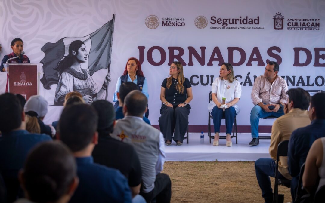 Pone en marcha la Gobernadora Yeraldine las Jornadas de Paz en Culiacán