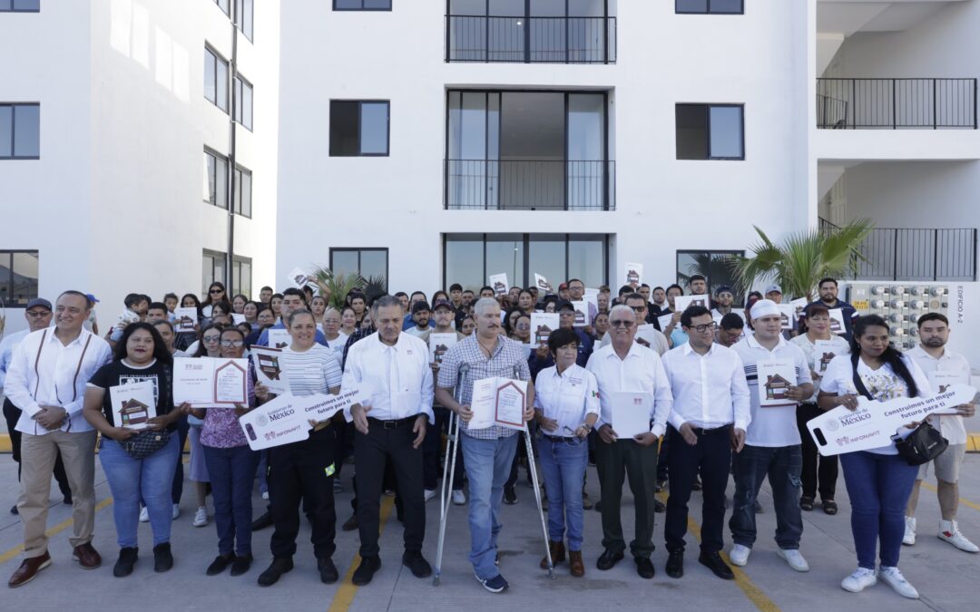 Los Mochis fue sede de la segunda entrega de viviendas del Bienestar