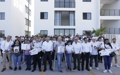 Los Mochis fue sede de la segunda entrega de viviendas del Bienestar