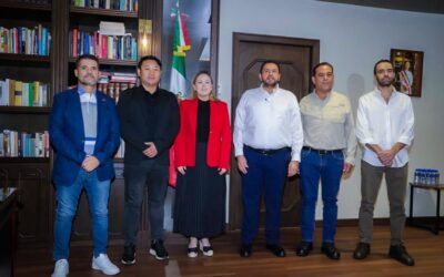 Gobernadora Yeraldine concreta con empresarios chinos, el primer envío de un millón 200 mil toneladas de sorgo sinaloense a China