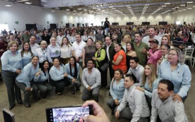 Refrenda gobernadora Yeraldine Bonilla su respaldo a las y los trabajadores del Estado