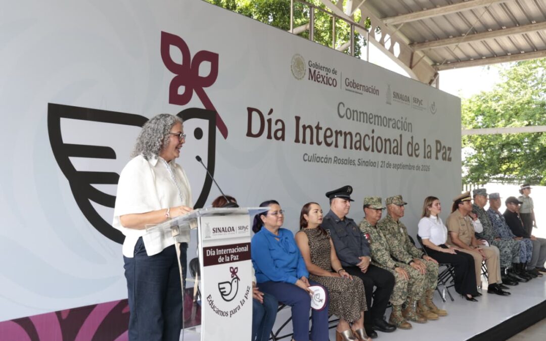 La paz la construimos unidos, gobierno y sociedad, expresa la Gobernadora Graciela Domínguez